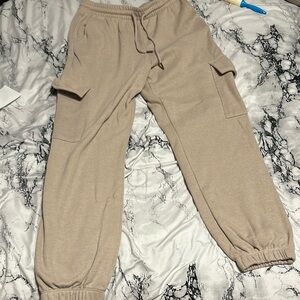 Cozy Tan Jogger Pants